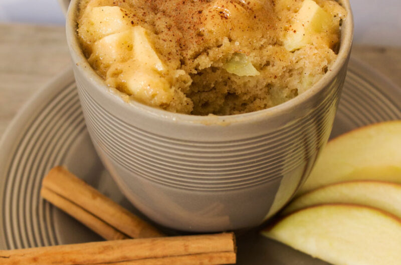 Appel kaneel mug cake