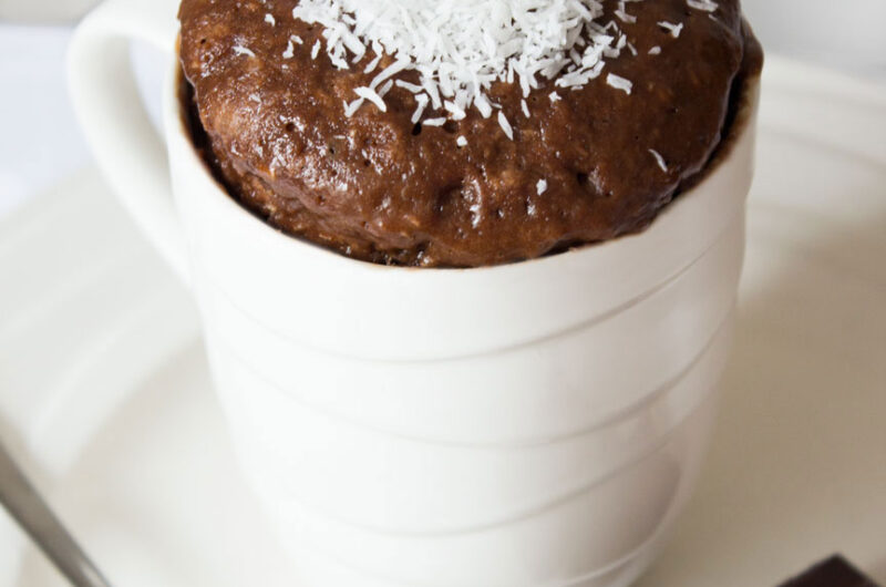 Chocolade kokos mug cake