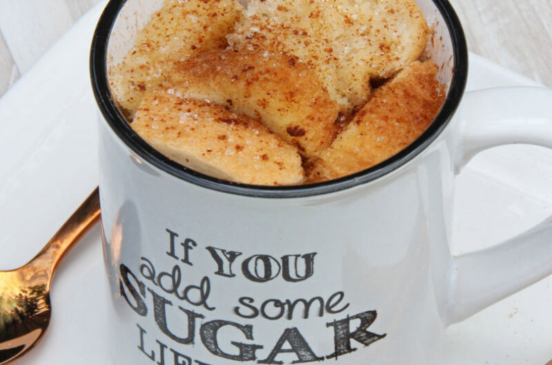 Verjaardag mug cake zonder ei